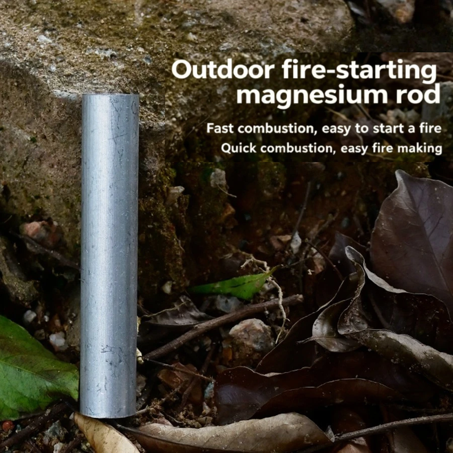 Magnesium Fire Starter - Barra di Magnesio Puro per Accensione